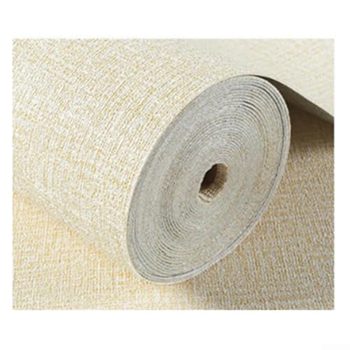 GLOBALHUT Selbstklebende wasserdichte Tapetenrolle, Geräuschreduzierung, Wärmedämmung, Wandaufkleber, einfache Installation, feuchtigkeitsbeständig, Heimdekoration (Beige Gelb) von GLOBALHUT