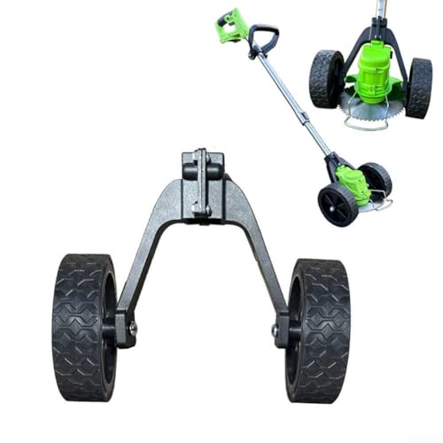 GLOBALHUT Stützräder für Trimmer, verstellbar, schwarz, Metall von GLOBALHUT