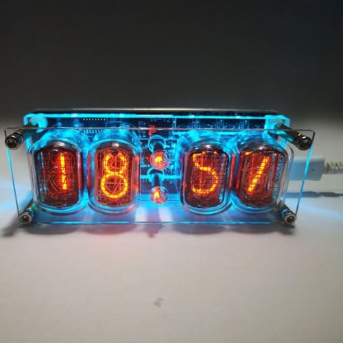 IN12 Nixie Clock, RGB LED Tube Clock, USB-C Powered Retro Style Desktop Time Display Module, DIY Date And Time IN12 Nixie Clock, RGB LED Tube Clock, USB-C Powered Retro Style Desktop Time Display Module, DIY Date And Time von GLOBALHUT
