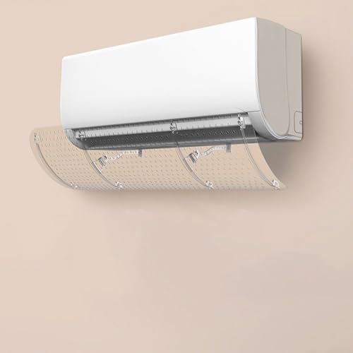 Klimaanlage Windschutzscheibe, Universal Klimaanlage Windabweiser Teleskopgröße 60-90cm für alle Wandklimageräte von GLOBALHUT