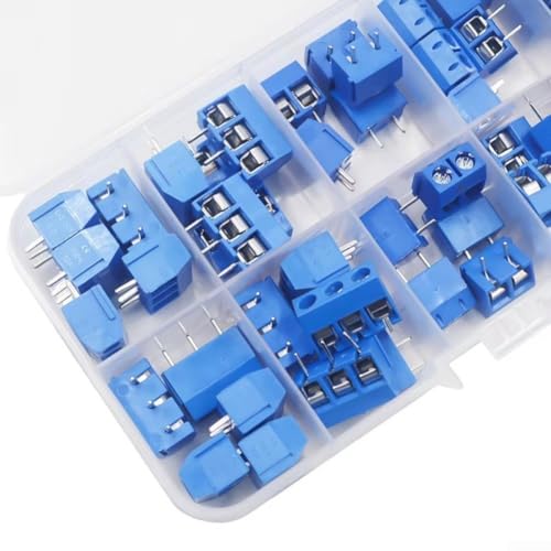 Komplettes Set mit 50 PCB-Befestigungsklemmen für die Verbindung mit Elektronik (blau) von GLOBALHUT