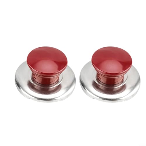 Küchen benötigen diese 2 zuverlässigen Ersatzknöpfe für Topfdeckel mit Anti-Rost-Funktion (rot) von GLOBALHUT