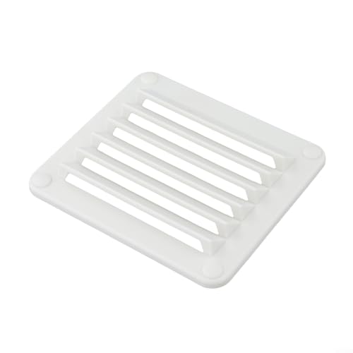 Marine Vent For Boat, Louvered Vent, Louvered Fan Grill Cover For Caravan Marine Boat Yacht (White) von GLOBALHUT