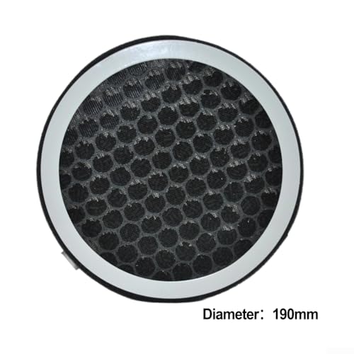 Mehrschichtiger Luftfiltersieb, für PVC-Rohr-Belüftungssystem Innenluftreinigung, Rauchstaubentfernung mit Kohlenstoffmaterial (190 mm) von GLOBALHUT