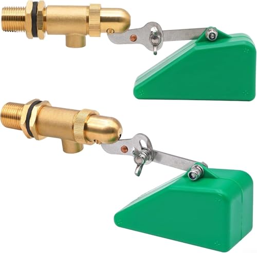 Messing Schwimmerventil 1/5.1 cm Automatisches Wasserstandskontrollventil mit verstellbarem Metallarm für Tank Teich Vieh Bewässerungssystem Messing Schwimmerventil 1/5.1 cm Automatisches Wasserstandskontrollventil mit verstellbarem Metallarm für Tank Teich Vieh Bewässerungssystem von GLOBALHUT