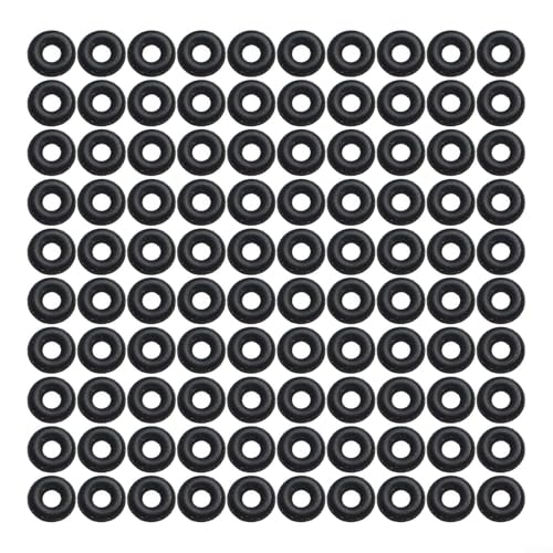 O-Ring-Sortimentspackung enthält insgesamt 100 Nitrilkautschuk-Dichtungsringe mit einer Standardschnurstärke von 1 0 mm (3,2 x 1 mm) von GLOBALHUT