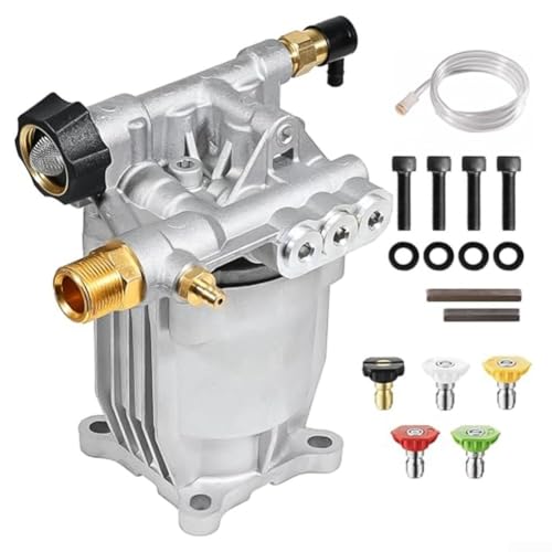 Professionelle 2,5 GPM Hochdruckreiniger Wasserpumpe P170 mit mehreren Sprühmustern 3/4 Zoll Schaft für Honda GC190 MSH3125 Modelle Professionelle 2,5 GPM Hochdruckreiniger Wasserpumpe P170 mit mehreren Sprühmustern 3/4 Zoll Schaft für Honda GC190 MSH3125 Modelle von GLOBALHUT