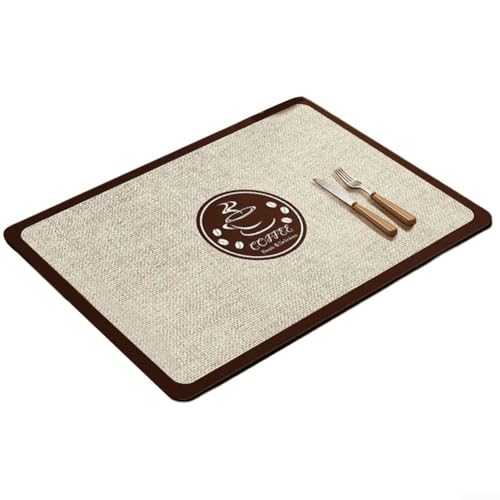 Saugfähige Küchenmatte für Kaffeemaschinen, einfache Wartung und rutschfeste Unterseite (E) von GLOBALHUT