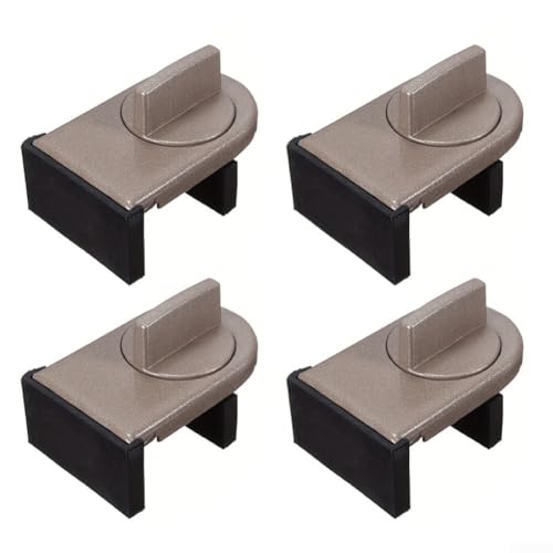 Schiebefensterschloss Set, 4 verstellbare Stopper für Kindersicherung, einfache Installation ohne Bohren, passt auf verschiedene Fensterschienen Schiebefensterschloss Set, 4 verstellbare Stopper für Kindersicherung, einfache Installation ohne Bohren, passt auf verschiedene Fensterschienen von GLOBALHUT