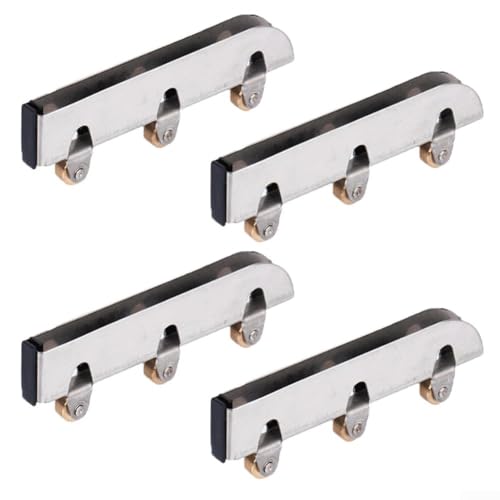 Schiebetür-Rollensystem mit Edelstahl-Design für schwere Glastüren und Duschkabinen von GLOBALHUT