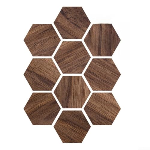 Sechseckige Form, dekorative PVC-Wandaufkleber, wasserdichtes Design, geeignet für Bereiche mit hoher Luftfeuchtigkeit (F) von GLOBALHUT