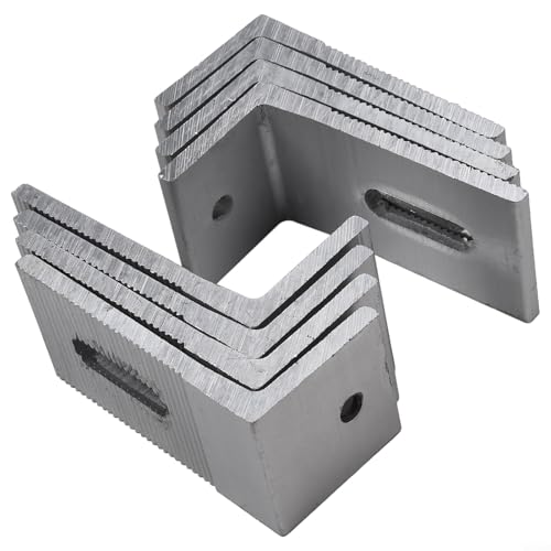 Solar-Steckverbinder-Set, 48-teilig, mit 90-Grad-Winkel aus Aluminiumlegierung für PV-Aluminiumschienenverbindungen in Solarmodul-Installationen (8 Stück) von GLOBALHUT