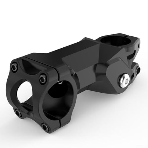Stoßdämpfender Vorbau aus Aluminiumlegierung für Mountainbikes und Rennräder mit 28 6 mm Gabel und 31 8 mm Lenker (schwarz) von GLOBALHUT