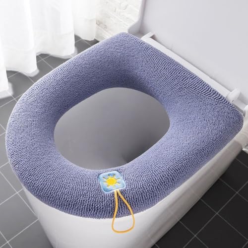 Toilettensitzbezug Pad mit Flexibilität für Gesundheitspflege, warm und bequem (Marineblau) von GLOBALHUT