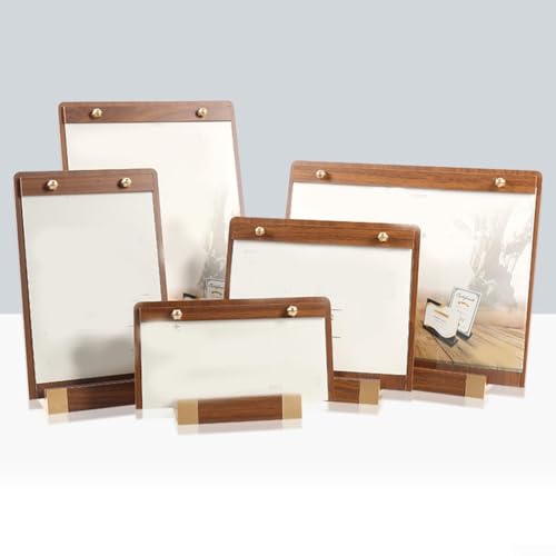 Transparenter Acryl-Bilderrahmen mit stabiler Basis zum einfachen Präsentieren Ihrer Lieblingserinnerungen und Urkunden (B) von GLOBALHUT