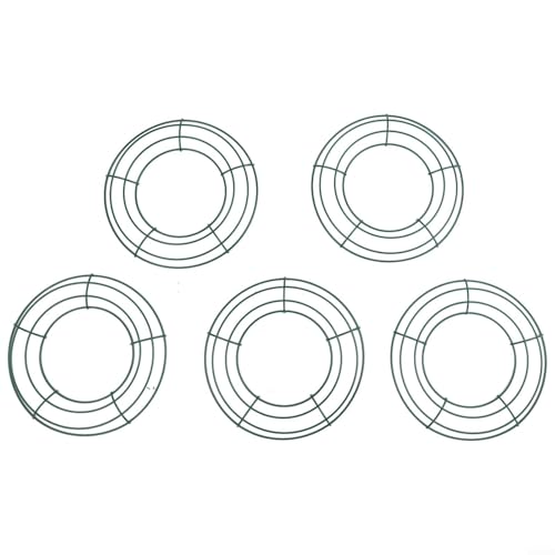Vielfältige Bastelmöglichkeiten mit diesem Set aus 5 stabilen Metallkränzen (20,3 cm) von GLOBALHUT