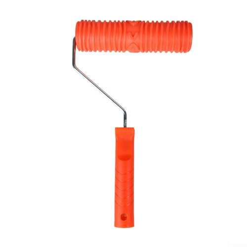 Wandrollerbürste mit Gummi für das Hinzufügen von floralen und geprägten Texturen an Wänden und Möbeln, waschbar und wiederverwendbar für den langfristigen Gebrauch (22,9 cm) von GLOBALHUT