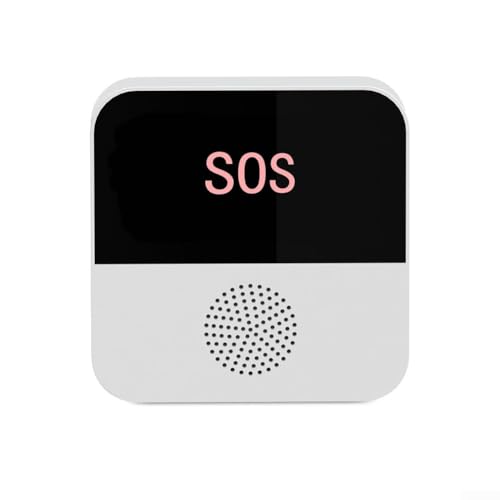 WiFi-Altenpfleger-Pager-Kit mit SOS-Taste und Türklingel-Taste, Alarmsensor, Mehrbenutzer-Fernbedienungssystem für Familienbetreuer von GLOBALHUT