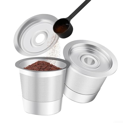 Wiederverwendbare Edelstahl-Kaffeefilterkapsel, für K-Cafe K-Express K-Mini K-Latte K-Classic K-Select B200 B1250 Kaffeemaschinen (2) von GLOBALHUT