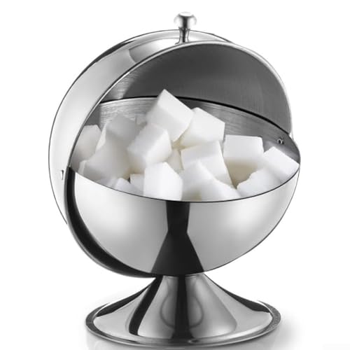 Zuckerdose aus Edelstahl mit Rolldeckel, praktischer Klappdeckel, Edelstahl-Zuckerdose, Zuckerwürfelhalter, Süßigkeitenglas-Schüssel Zuckerdose aus Edelstahl mit Rolldeckel, praktischer Klappdeckel, Edelstahl-Zuckerdose, Zuckerwürfelhalter, Süßigkeitenglas-Schüssel von GLOBALHUT