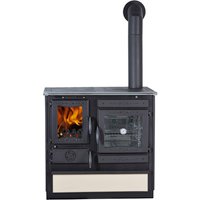 GLOBEFIRE Holzherd »Alhena«, 7 kW, mit Sichtscheibe - beige von GLOBEFIRE