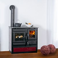 GLOBEFIRE Holzherd »Alhena«, 7 kW, mit Sichtscheibe - rot von GLOBEFIRE