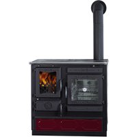 GLOBEFIRE Holzherd »Alhena«, 7 kW, mit Sichtscheibe - rot von GLOBEFIRE