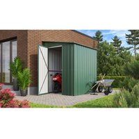 Metall Anlehn-Gerätehaus, Fahrradgarage Lean-To 56 jade 2,79 m² - Globel Industries von GLOBEL INDUSTRIES