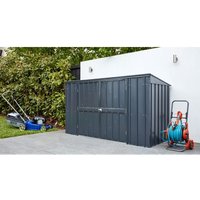 Globel Industries - Metall Mülltonnenbox, Mülltonnenverkleidung, Tonnendepot 'Easy 73' für 3 Mülltonnen, 240l, anthrazit, 3er Box von GLOBEL INDUSTRIES