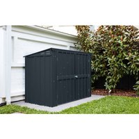 Globel Industries - Metall Mülltonnenbox, Mülltonnenverkleidung, Tonnendepot 'Easy 53' für 2 Mülltonnen, 240l, anthrazit, 2er Box von GLOBEL INDUSTRIES