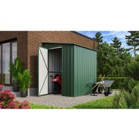 Globel Gerätehaus »LeanTo«, Stahl, Pultdach, 2,46 m², BxT: 155 x 180 cm, jade - gruen von Globel