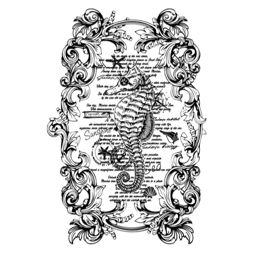 GLOBLELAND 1 Stück Vintage Seepferd Möbeltransfer 2 Zoll Barock Spitzenbordüre Rub On Transfer Selbstklebende Wandtattoos Für Schlafzimmer Wohnzimmer Schreibtisch Tisch Dekoration GLOBLELAND 1 Stück Vintage Seepferd Möbeltransfer 2 Zoll Barock Spitzenbordüre Rub On Transfer Selbstklebende Wandtattoos Für Schlafzimmer Wohnzimmer Schreibtisch Tisch Dekoration von GLOBLELAND