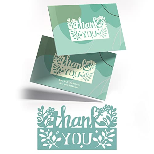 GLOBLELAND 1 x Metall-Stanzschablone mit Aufschrift "Thank You" für Bastelarbeiten, Scrapbooking, Alben, dekorativer Rahmen, Hochzeitseinladungen, Bordüren, Kartenherstellung GLOBLELAND 1 x Metall-Stanzschablone mit Aufschrift "Thank You" für Bastelarbeiten, Scrapbooking, Alben, dekorativer Rahmen, Hochzeitseinladungen, Bordüren, Kartenherstellung von GLOBLELAND