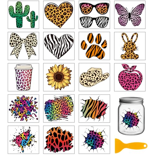 GLOBLELAND 18 Blatt Sommer Leopard Zebra Tiger Rub On Sticker Kaktus Liebesherz 3.9x3.6 Zoll Transferaufkleber Rub On Folie Aufkleber Aesthetic Für Möbel Glas Holz Fotoalbum DIY Aufkleberästhetik GLOBLELAND 18 Blatt Sommer Leopard Zebra Tiger Rub On Sticker Kaktus Liebesherz 3.9x3.6 Zoll Transferaufkleber Rub On Folie Aufkleber Aesthetic Für Möbel Glas Holz Fotoalbum DIY Aufkleberästhetik von GLOBLELAND