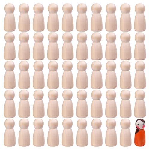 GLOBLELAND 50 Stück Holz-Puppe für DIY Handwerk Unvollendete Holzfiguren Konische Formen Blank Körper Familie Engel Puppen für Hochzeit Party Home Dekorationen GLOBLELAND 50 Stück Holz-Puppe für DIY Handwerk Unvollendete Holzfiguren Konische Formen Blank Körper Familie Engel Puppen für Hochzeit Party Home Dekorationen von GLOBLELAND
