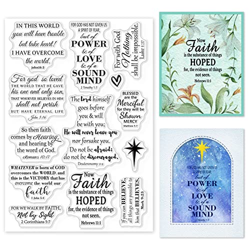 GLOBLELAND Christliche Klare Stempel für Kartenherstellung Dekorative Inspirierende Wörter Ostern Transparente Silikonstempel für DIY Scrapbooking GLOBLELAND Christliche Klare Stempel für Kartenherstellung Dekorative Inspirierende Wörter Ostern Transparente Silikonstempel für DIY Scrapbooking von GLOBLELAND