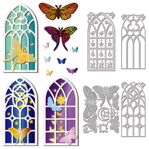 GLOBLELAND Fenster Schütteln Stanzformen Metallmotte Schmetterling Stanzungen Stern Und Mond Stanz Und Prägevorlagen Für Scrapbooking Basteln Papierkartenherstellung GLOBLELAND Fenster Schütteln Stanzformen Metallmotte Schmetterling Stanzungen Stern Und Mond Stanz Und Prägevorlagen Für Scrapbooking Basteln Papierkartenherstellung von GLOBLELAND