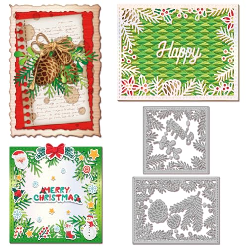 GLOBLELAND Kiefernzapfen Rahmen Stanzschablonen Für Kartenherstellung Kiefernzweige Hintergrund Metall Schneidformen Weihnachts Kiefernzapfen Stanzschablonen Vorlagen Für Scrapbooking GLOBLELAND Kiefernzapfen Rahmen Stanzschablonen Für Kartenherstellung Kiefernzweige Hintergrund Metall Schneidformen Weihnachts Kiefernzapfen Stanzschablonen Vorlagen Für Scrapbooking von GLOBLELAND