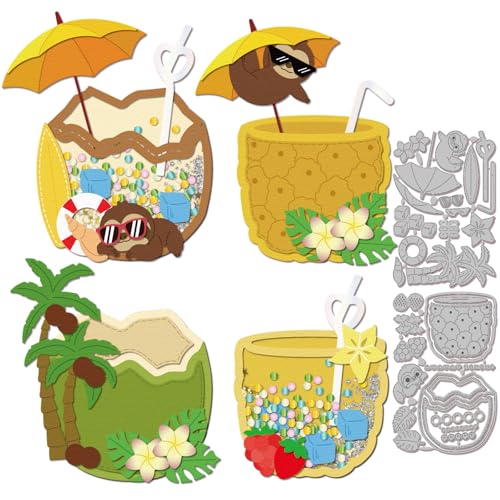 GLOBLELAND Sommerlicher Kokosnuss Drink Shake Metall Stanzschablone Obst Blumen Papierpräge Stanzschablonen Set Faultier Ballons Stanzformen für Kartenherstellung DIY Papier Scrapbooking Fotoalbum GLOBLELAND Sommerlicher Kokosnuss Drink Shake Metall Stanzschablone Obst Blumen Papierpräge Stanzschablonen Set Faultier Ballons Stanzformen für Kartenherstellung DIY Papier Scrapbooking Fotoalbum von GLOBLELAND
