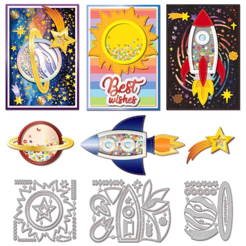 GLOBLELAND Stanzformen Für Tassen Mit Raketen Und Sternenmotiv Metall Retro Geschichtet Sonne Und Planet Shaker Stanzvorlage Papierstanzformen Für Scrapbooking Kartenherstellung Basteln Papierkarten GLOBLELAND Stanzformen Für Tassen Mit Raketen Und Sternenmotiv Metall Retro Geschichtet Sonne Und Planet Shaker Stanzvorlage Papierstanzformen Für Scrapbooking Kartenherstellung Basteln Papierkarten von GLOBLELAND