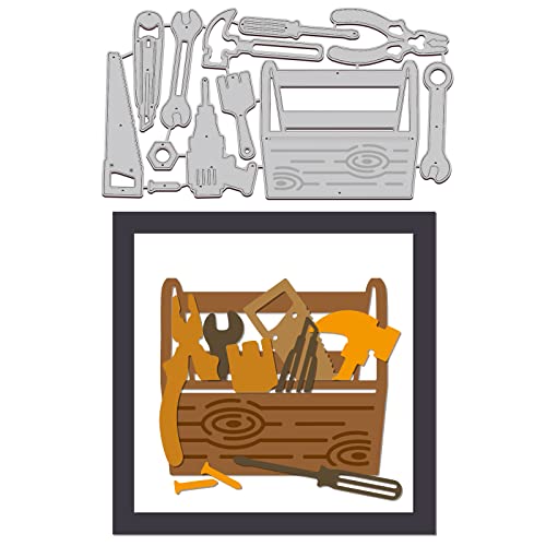 GLOBLELAND Stanzschablonen Werkzeug Metall Schneiden Schablonen Werkzeugkasten und Werkzeug Stanzformen für Kartenherstellung und DIY Scrapbooking Dekor von GLOBLELAND