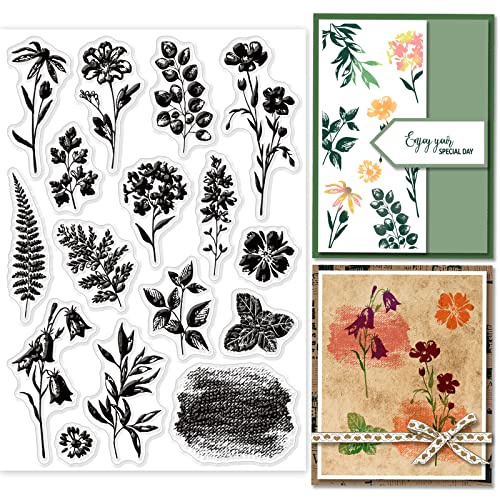 GLOBLELAND Pflanzen Silhouette Transparente Stempel für Scrapbooking Wasserfarben Pflanzenabdruck Klare Stamps Blätter Blumen Silikonstempel Für Kartengestaltung DIY Prägung Journaling GLOBLELAND Pflanzen Silhouette Transparente Stempel für Scrapbooking Wasserfarben Pflanzenabdruck Klare Stamps Blätter Blumen Silikonstempel Für Kartengestaltung DIY Prägung Journaling von GLOBLELAND