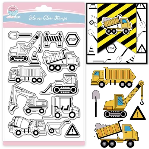 GLOBLELAND Transparente Stempel Mit Technischen Fahrzeugen Für Scrapbooking Bagger Bulldozer Silikonstempel Kran Straßen Trolley Auto Stimmung Transparenter Stempel Für Kartengestaltung DIY Prägen GLOBLELAND Transparente Stempel Mit Technischen Fahrzeugen Für Scrapbooking Bagger Bulldozer Silikonstempel Kran Straßen Trolley Auto Stimmung Transparenter Stempel Für Kartengestaltung DIY Prägen von GLOBLELAND