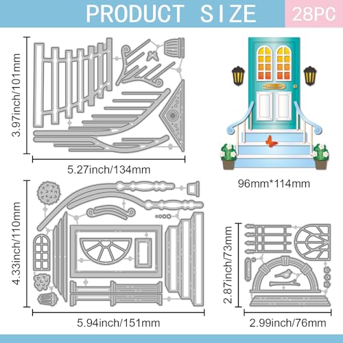 GLOBLELAND Treppen Stanzformen Für Die Kartenherstellung Haustür Fenster Stanzschablone Topfpflanze Metall Stanzformen Für DIY Scrapbooking Prägung Fotoalbum Basteldekor GLOBLELAND Treppen Stanzformen Für Die Kartenherstellung Haustür Fenster Stanzschablone Topfpflanze Metall Stanzformen Für DIY Scrapbooking Prägung Fotoalbum Basteldekor von GLOBLELAND