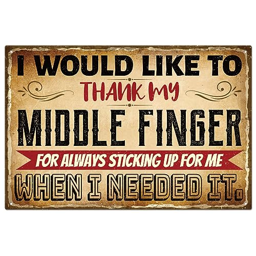 GLOBLELAND Vintage-Metallblechschild Mit Humorvollem Lustigem Wort Für Garagenmann Personalisierte Schilder Gartenhöhlenschilder Kunsttafel Poster Wanddekoration 8x12 Zoll von GLOBLELAND