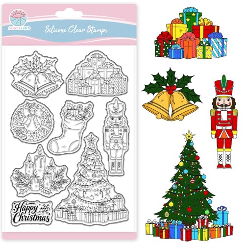 GLOBLELAND Weihnachtsbaum Klarstempel Zum Gestalten von Karten Geschenkboxen Transparenter Stempel Weihnachtsstrümpfe Silikonstempel Siegel Für DIY Scrapbooking Fotoalbum Dekor GLOBLELAND Weihnachtsbaum Klarstempel Zum Gestalten von Karten Geschenkboxen Transparenter Stempel Weihnachtsstrümpfe Silikonstempel Siegel Für DIY Scrapbooking Fotoalbum Dekor von GLOBLELAND