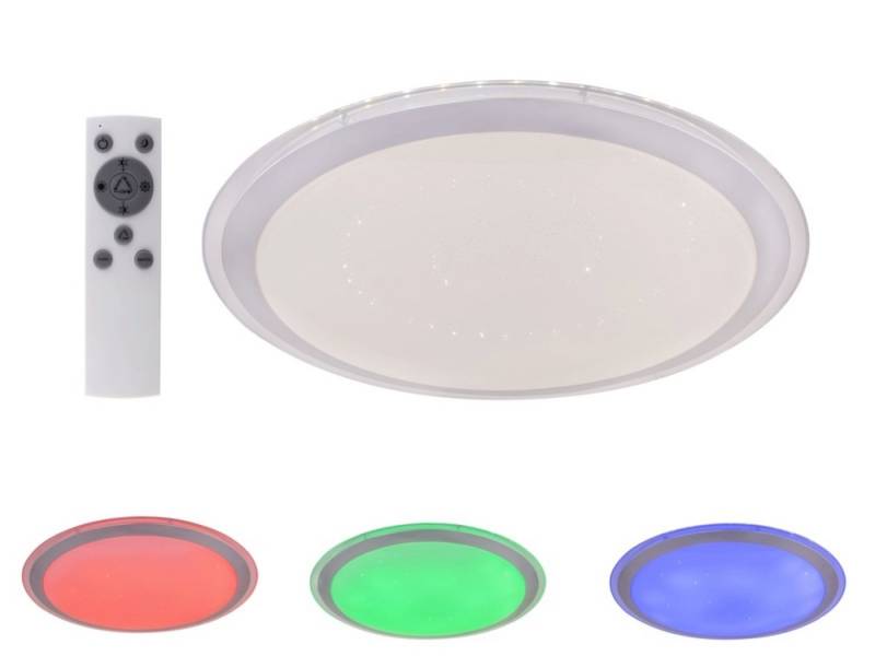 GLOBO LIGHTING Deckenleuchte Deckenleuchte LED Wohnzimmer Deckenlampe dimmbar Farbwechsel von GLOBO LIGHTING