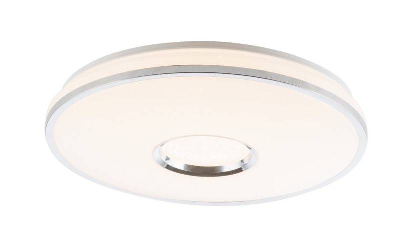 GLOBO LIGHTING Deckenleuchte Deckenleuchte LED Wohnzimmer Deckenlampe dimmbar weiß Rund 49 cm von GLOBO LIGHTING