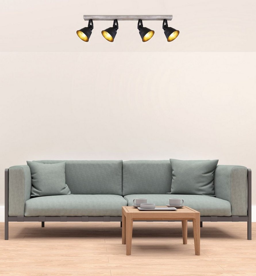 GLOBO LIGHTING Deckenleuchte Deckenleuchte Wohnzimmer Deckenlampe Deckenstrahler Retro Schwarz GLOBO LIGHTING Deckenleuchte Deckenleuchte Wohnzimmer Deckenlampe Deckenstrahler Retro Schwarz von GLOBO LIGHTING