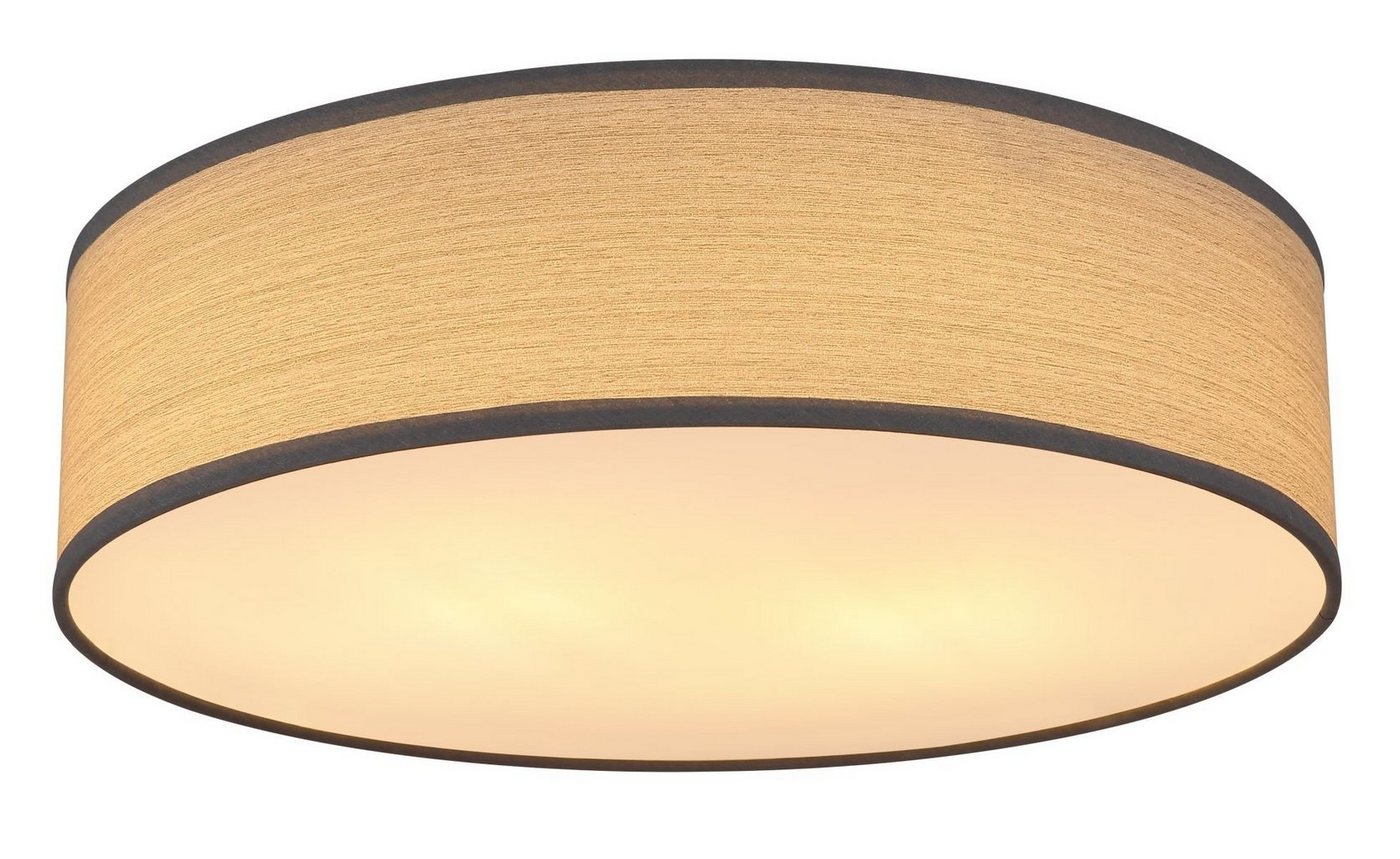 Globo Deckenleuchte Deckenleuchte Wohnzimmer Deckenlampe Schlafzimmer Holzoptikschirm, Holz Optik, rund, ohne Leuchtmittel, Lichtfarbe ist abhängig vom Leuchtmittel, Esszimmer, Küche, Flur, Gästezimmer, Arbeitszimmer von Globo